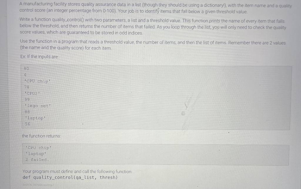 Solved Hello! Please help me solve this in Python. A | Chegg.com