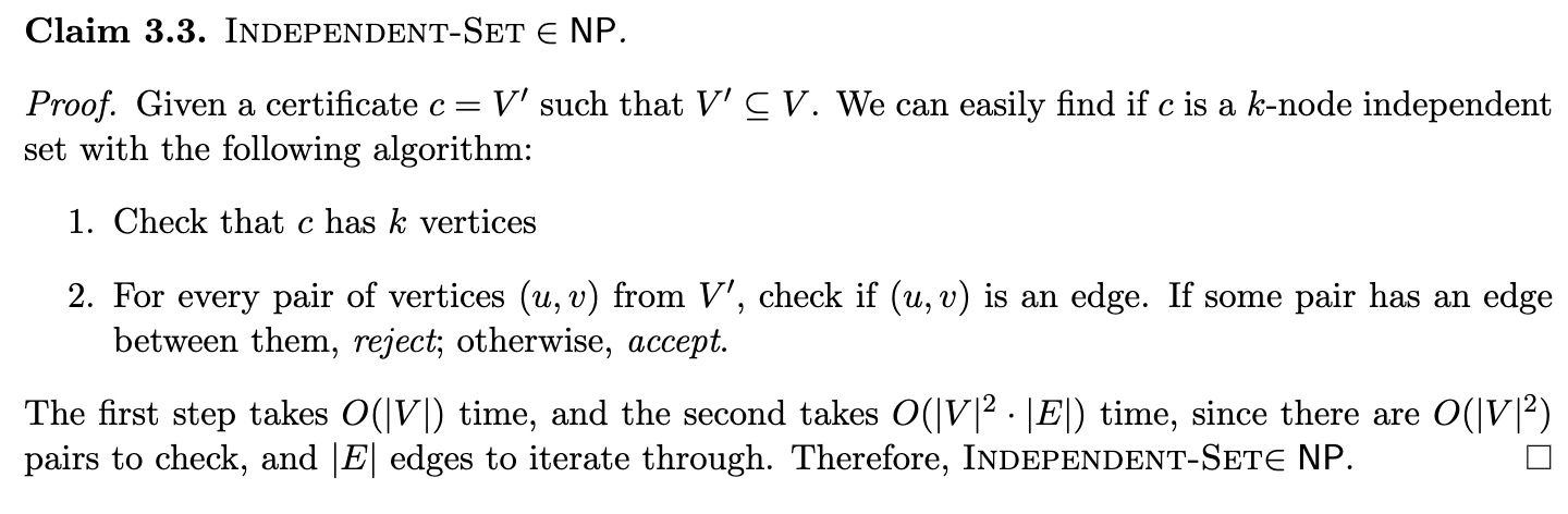 1 In Discussion We Proved That Clique Is In Np C Chegg Com