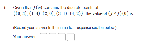 Solved 5. Given that f(x) contains the discrete points of | Chegg.com