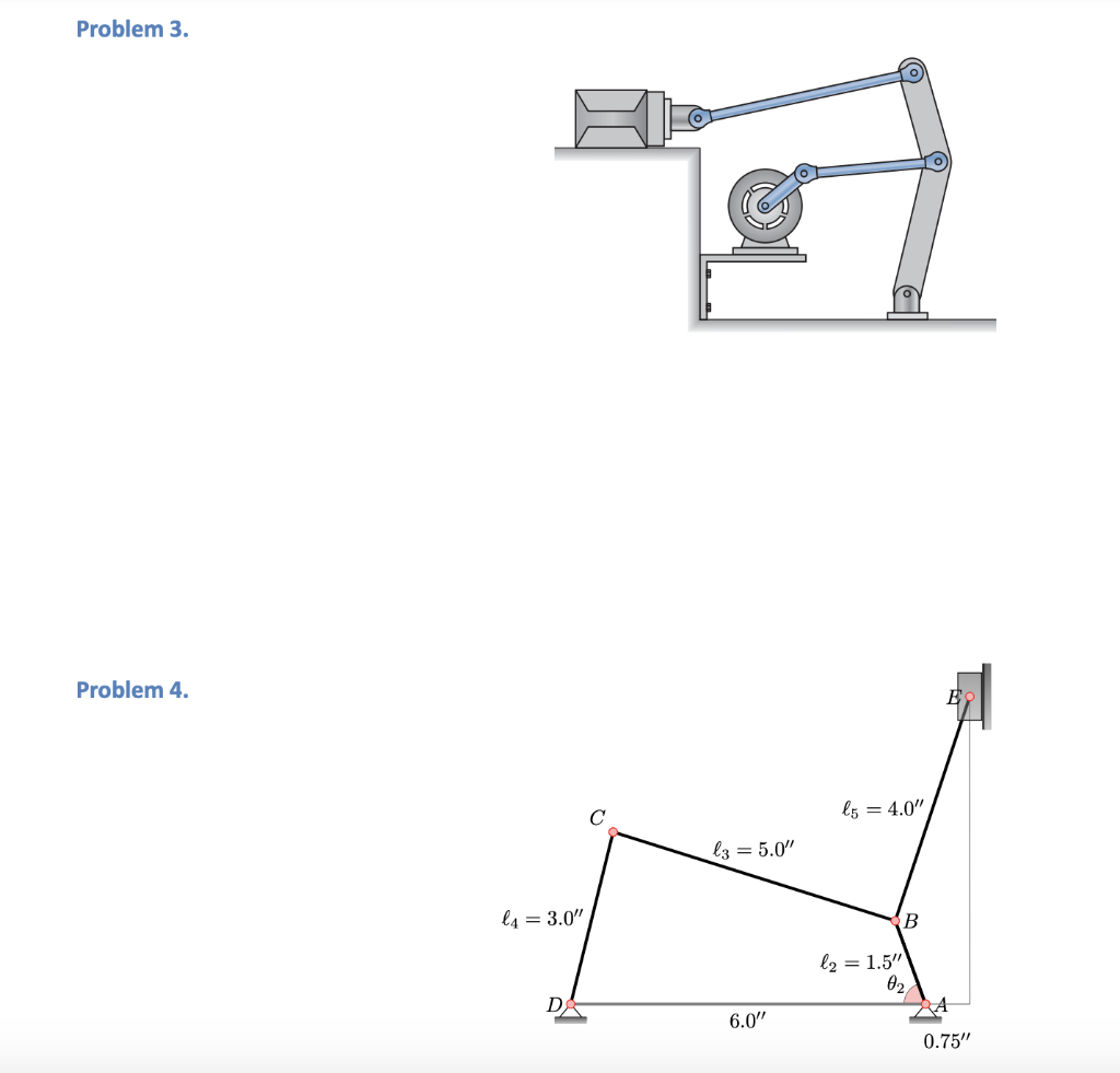 Solved ME 3070: Assignment 1 Problems in Sketching Kinematic | Chegg.com