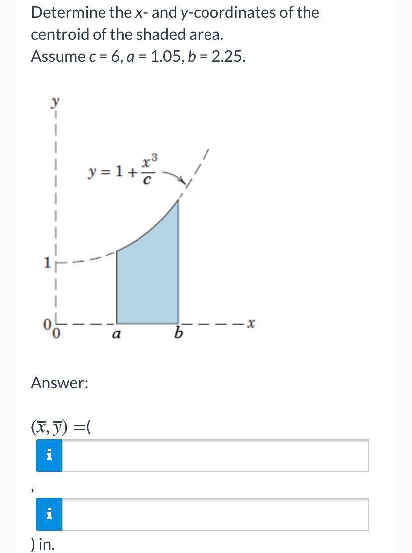 Solved Determine The X And Y Coordinates Of The Centroid Of