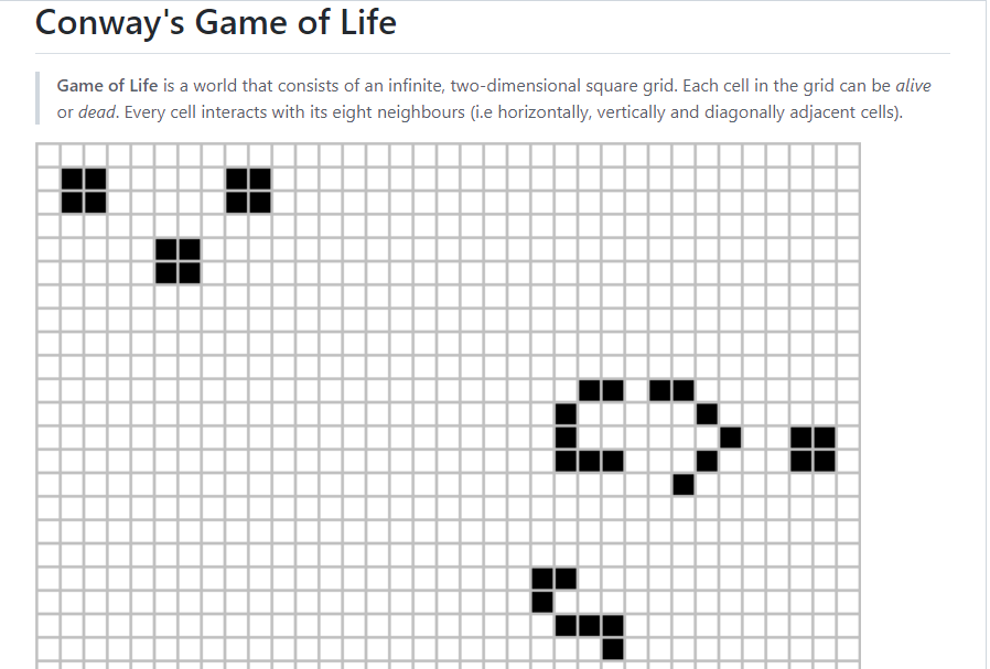 Solved Game of Life is a world that consists of an infinite,