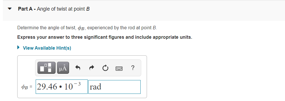 Solved Learning Goal: To Determine The Angle Of Twist On A | Chegg.com