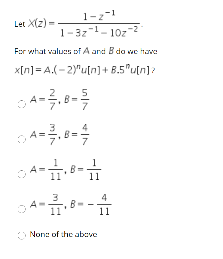 Solved Let X Z 1 2 1 1 32 1 102 2 For What Values Of Chegg Com