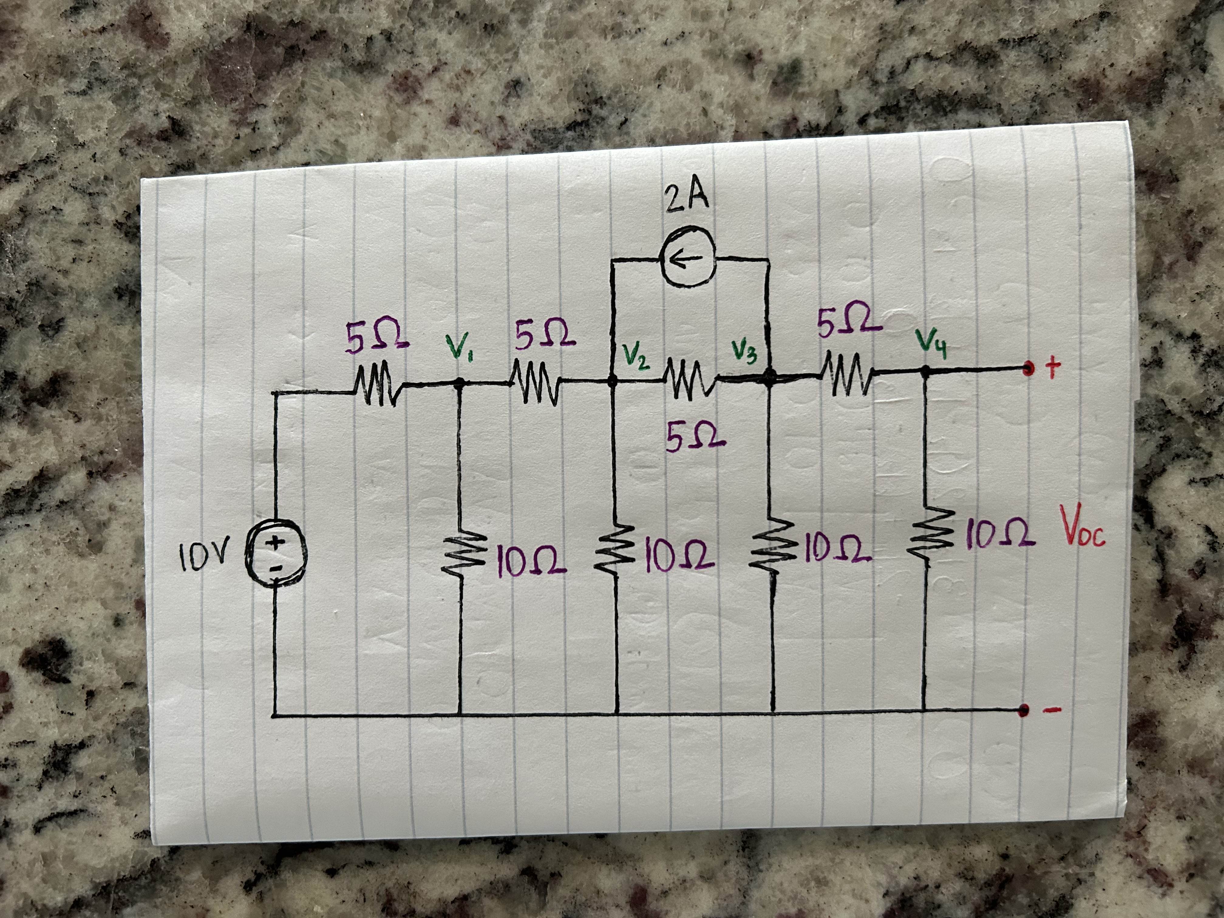 a) Write the nodevoltage analysis equations.b) Write