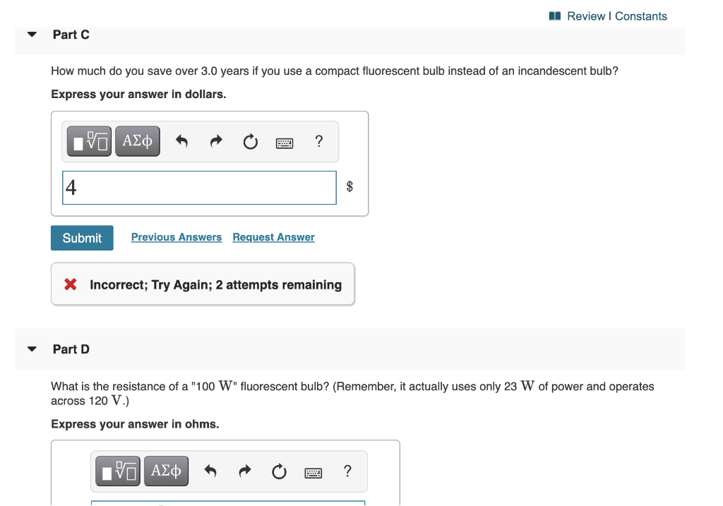 Solved Part A What is the total cost (including the price of | Chegg.com