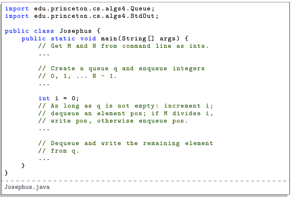 Solved Exercise 5. (Josephus Problem) In the Josephus | Chegg.com