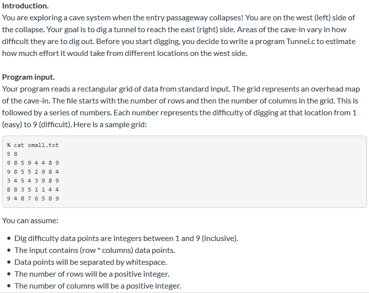 Solved C Language, Read From Text File To 2D Array Using | Chegg.Com