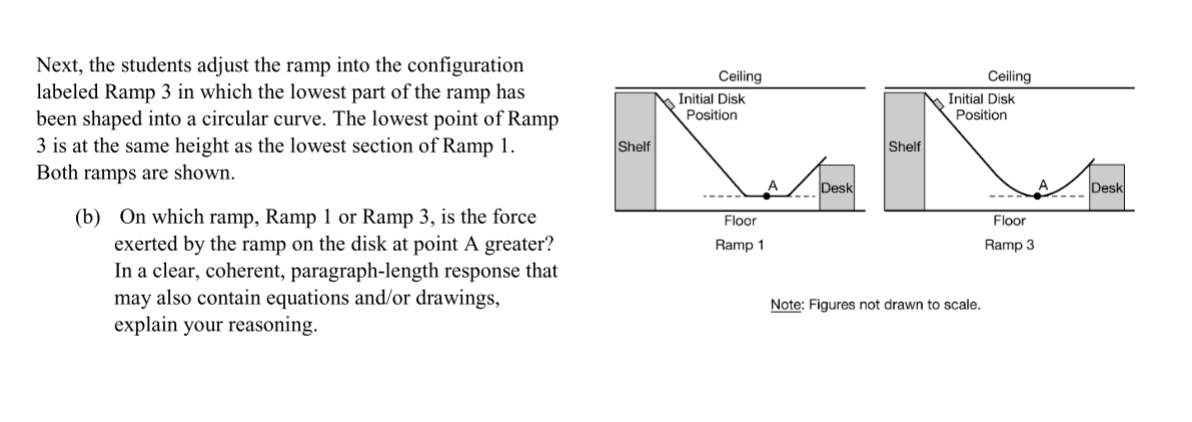 Solved Next, The Students Adjust The Ramp Into The | Chegg.com