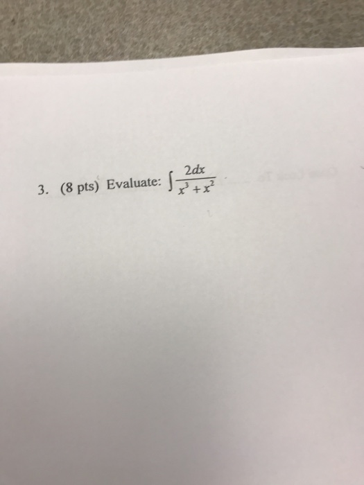 Solved (4 pts) For which of the following integrals is | Chegg.com
