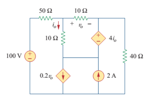 Solved Question 2 (5 pts) For the given circuit: Replace | Chegg.com