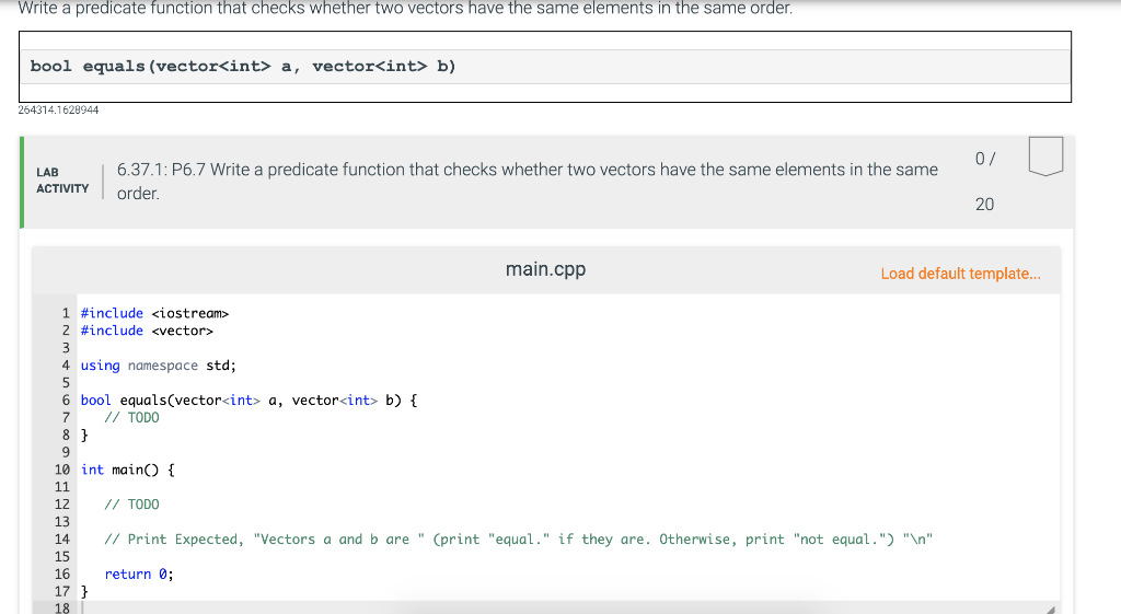 Solved Write a predicate function that checks whether two | Chegg.com