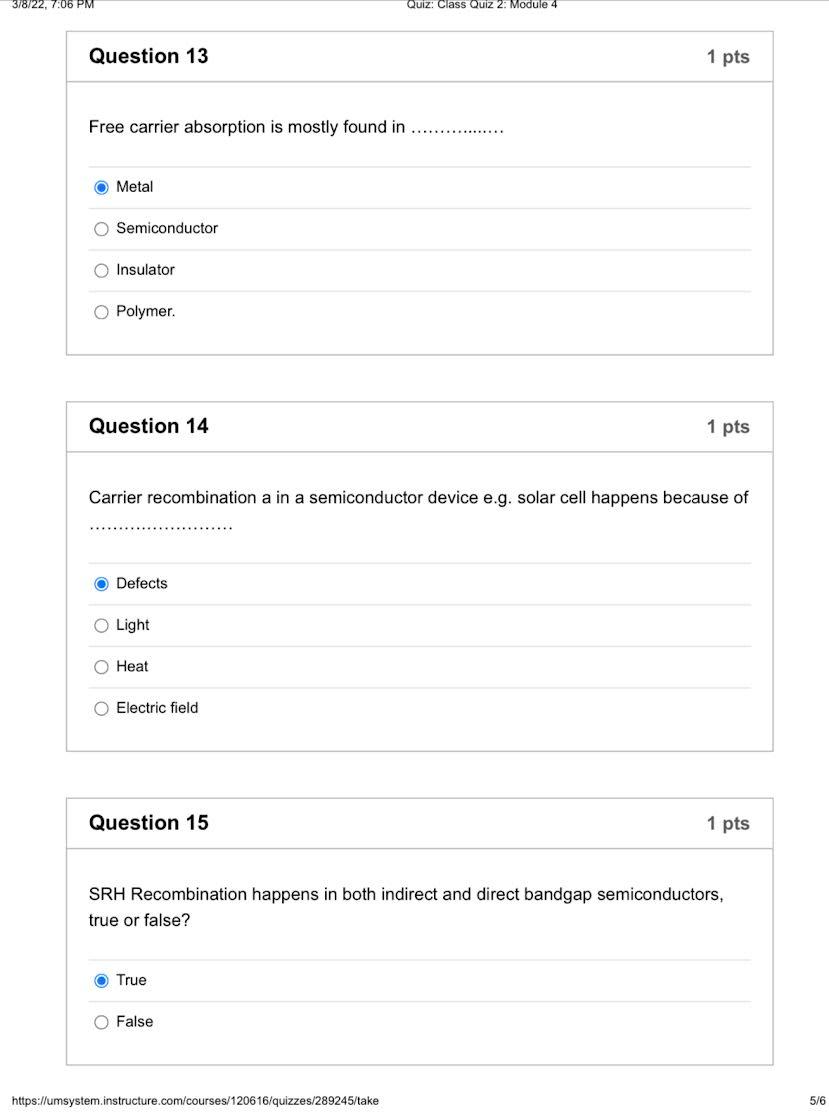 Solved Free carrier absorption is mostly found in Metal | Chegg.com