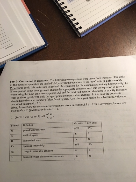 Solved Part 3: Conversion of equations: The following two | Chegg.com