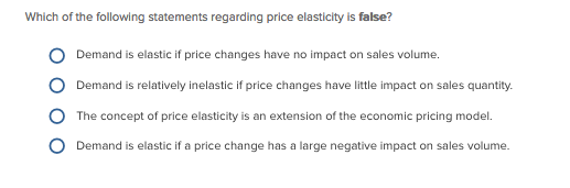 Which Statement Below About Economics Is False Solved Which of the following statements regarding price | Chegg.com