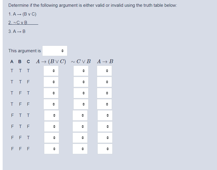Solved Determine if the following argument is either valid | Chegg.com