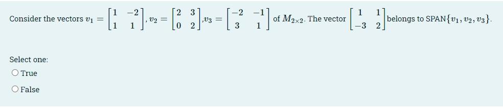 Solved Every vector of P, is also a vector of P4. Select | Chegg.com