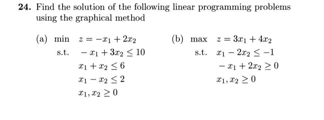 Solved 24. Find the solution of the following linear | Chegg.com