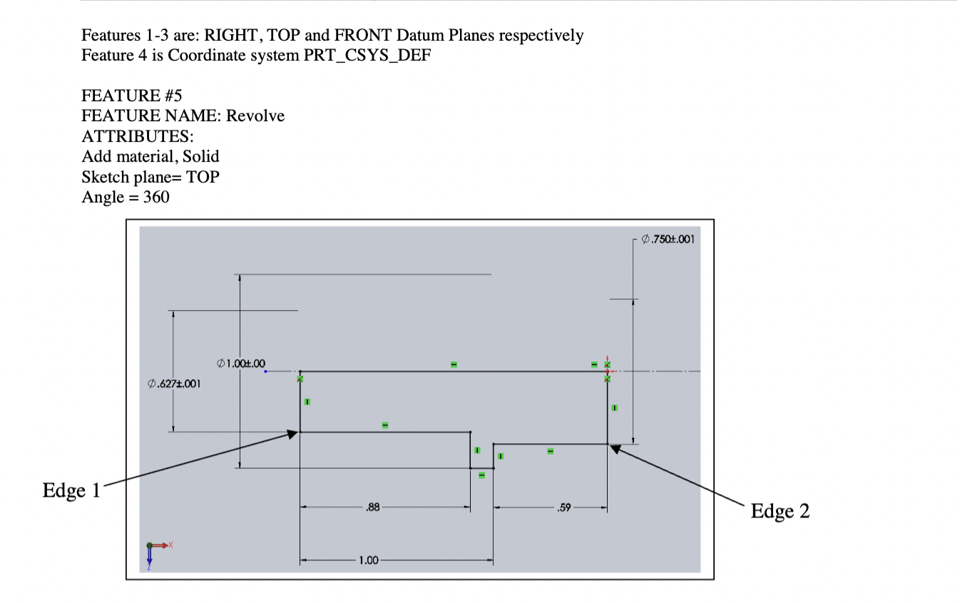 Solved Create a solid model for the part shown in the | Chegg.com