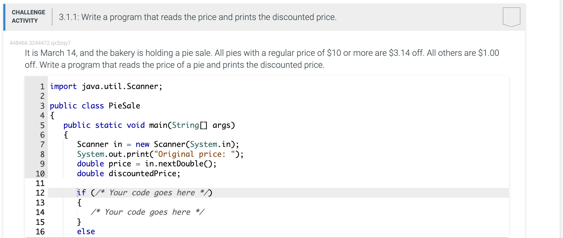 Solved CHALLENGE ACTIVITY 3.1.1: Write a program that reads | Chegg.com