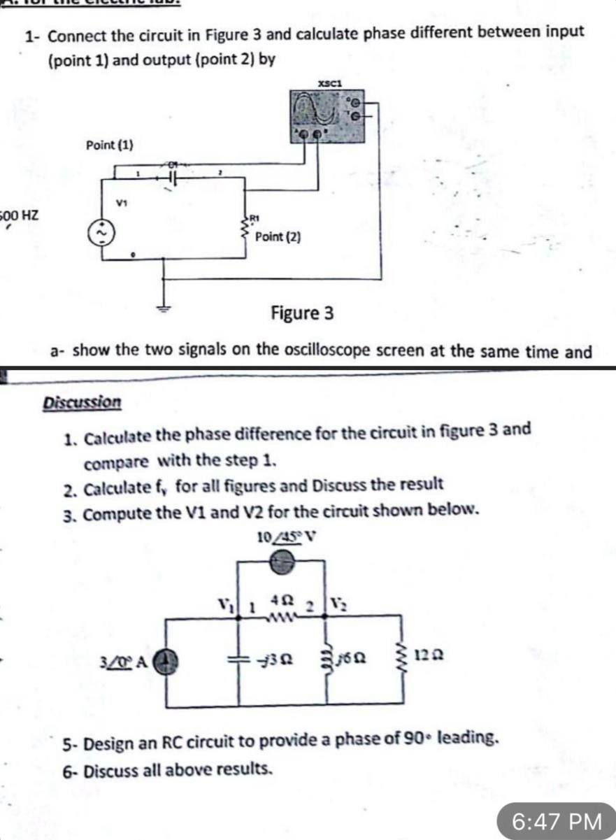 Solved 1- Connect the circuit in Figure 3 and calculate | Chegg.com