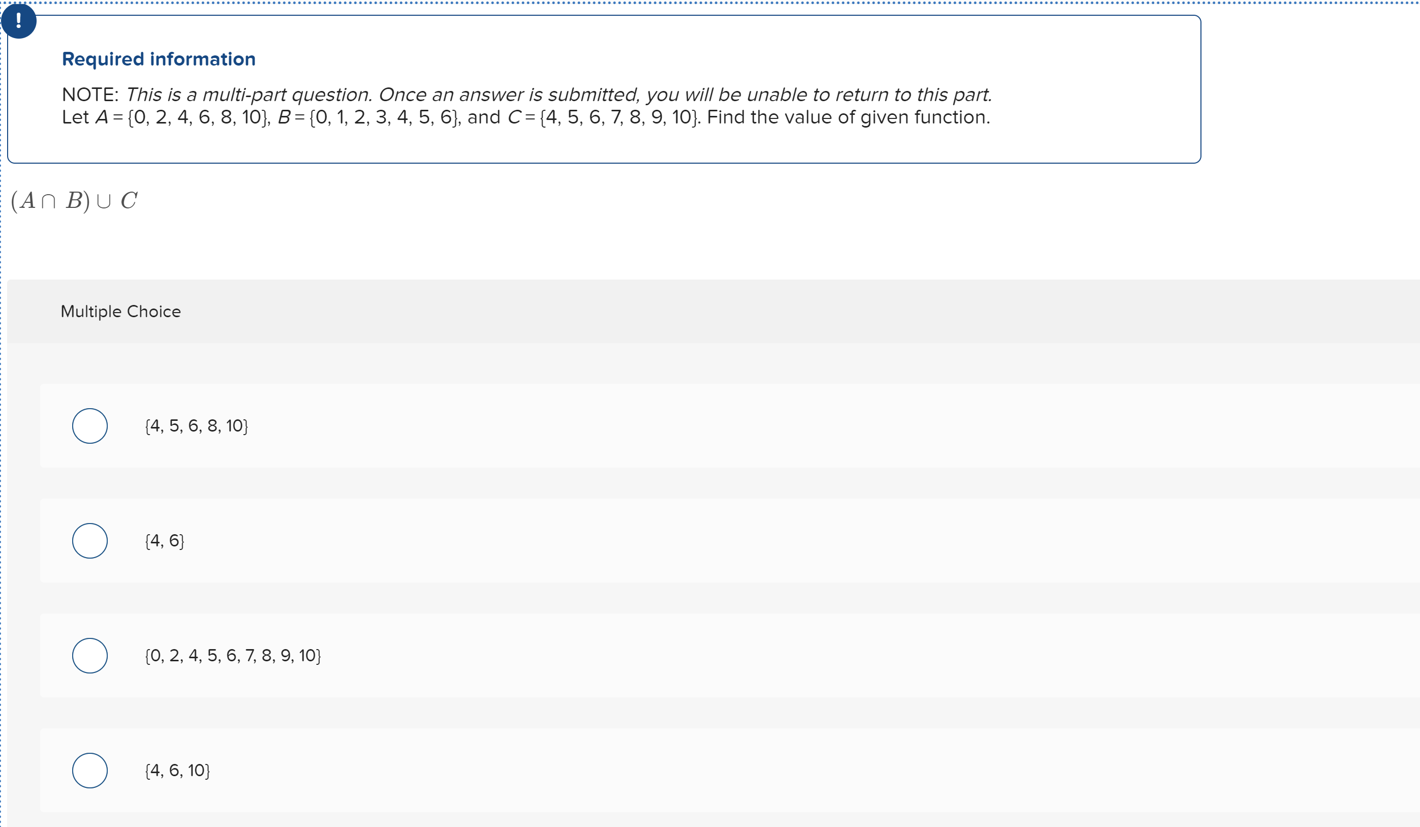 Solved Required information NOTE: This is a multi-part