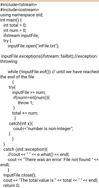 Solved The program must read only the integers values from | Chegg.com