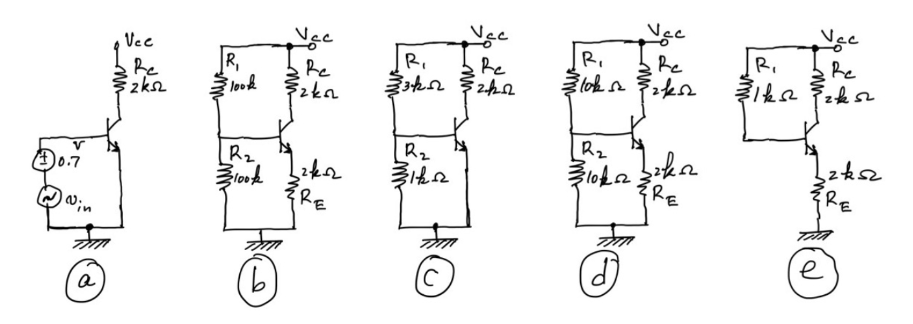 Solved This problem deals with biasing of CE transistor | Chegg.com