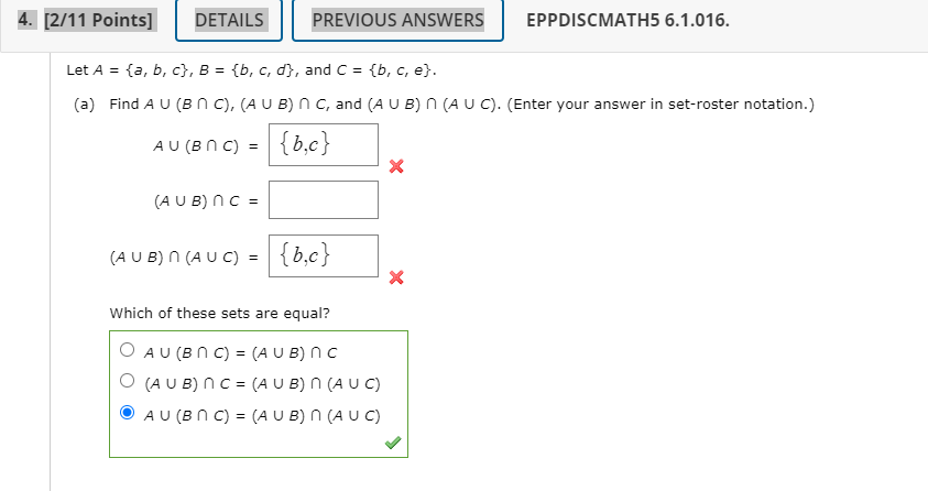 Solved 4. [2/11 Points] DETAILS PREVIOUS ANSWERS | Chegg.com