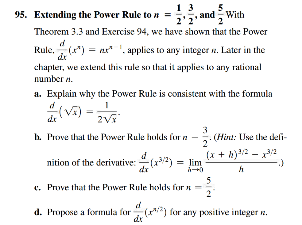 Solved Extending the Power Rule to n=21,23, and 25 With | Chegg.com