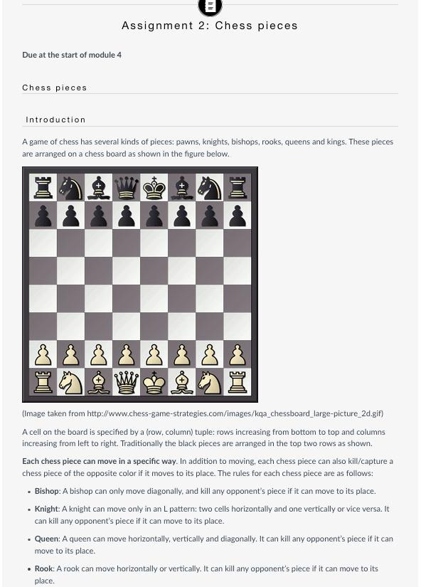 Scachs d'amor: Describing the rules of chess