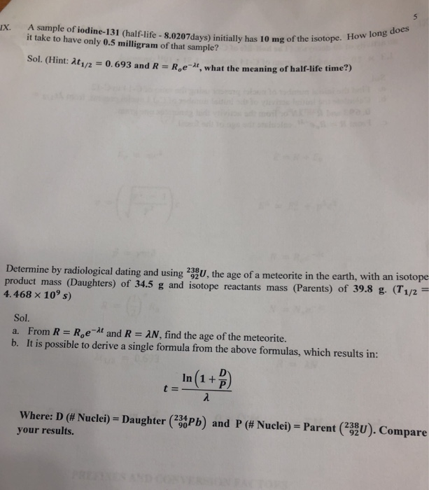 Solved A Sample Of Iodine 131 half life 8 0207days Chegg solved-a-sample-of-iodine-131-half-life-8-0207days-chegg