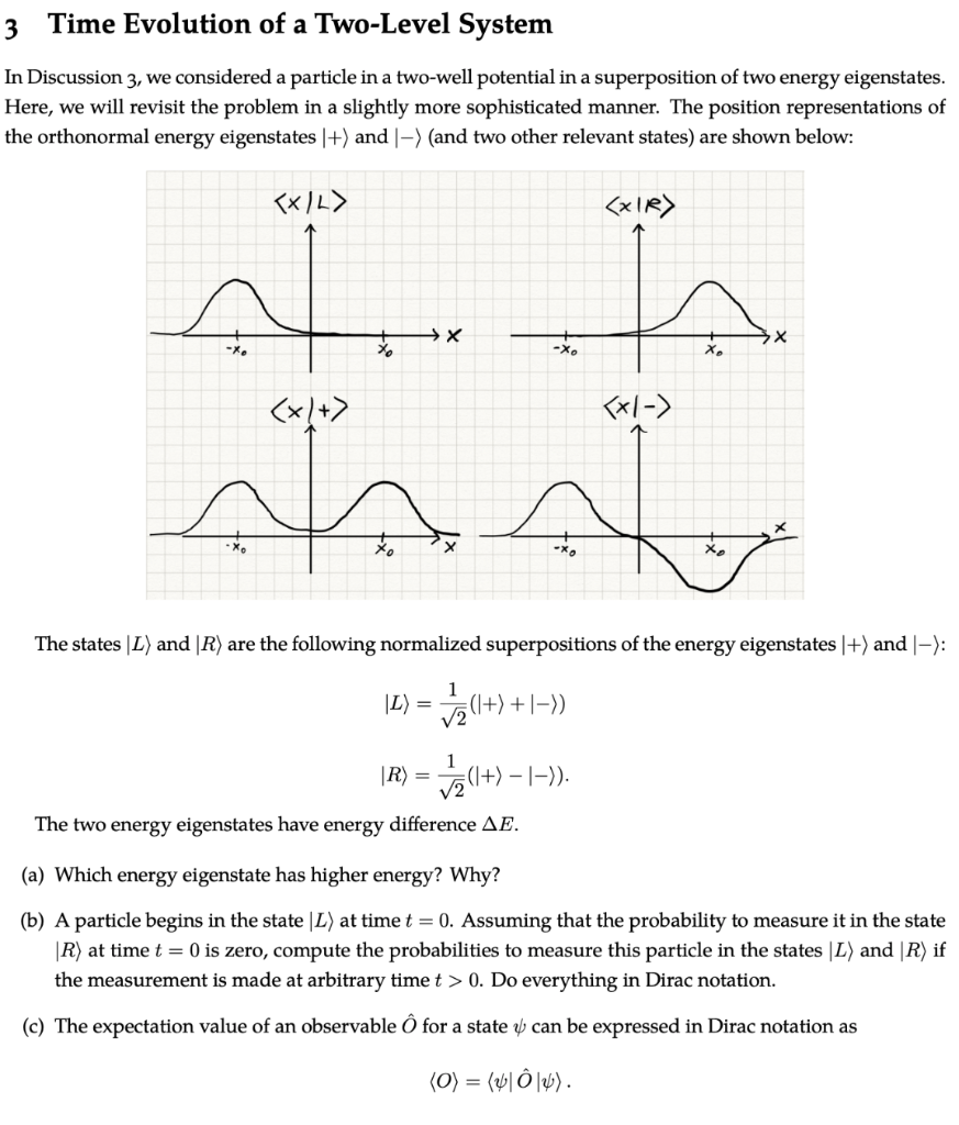 3 Time Evolution Of A Two Level System In Discussi Chegg Com