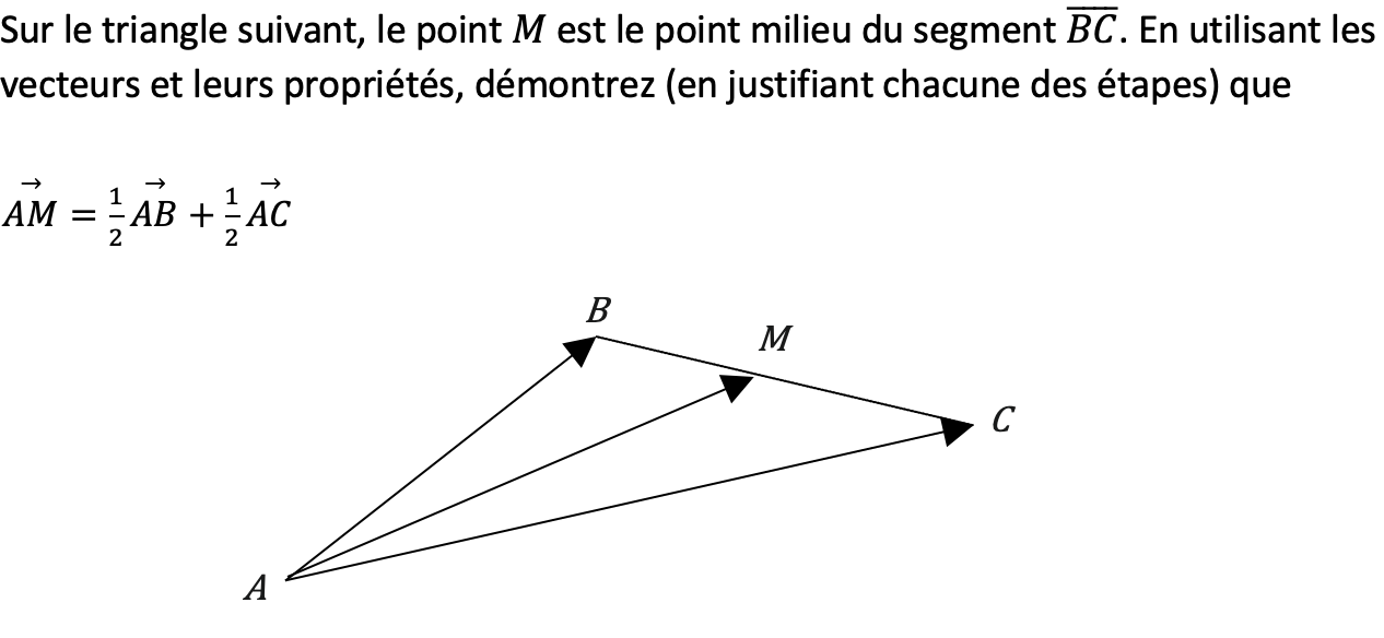 Solved Sur Le Triangle Suivant, Le Point M Est Le Point 