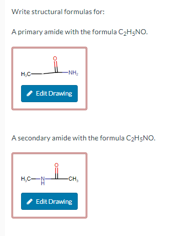 Solved Write structural formulas for:A primary amide with | Chegg.com