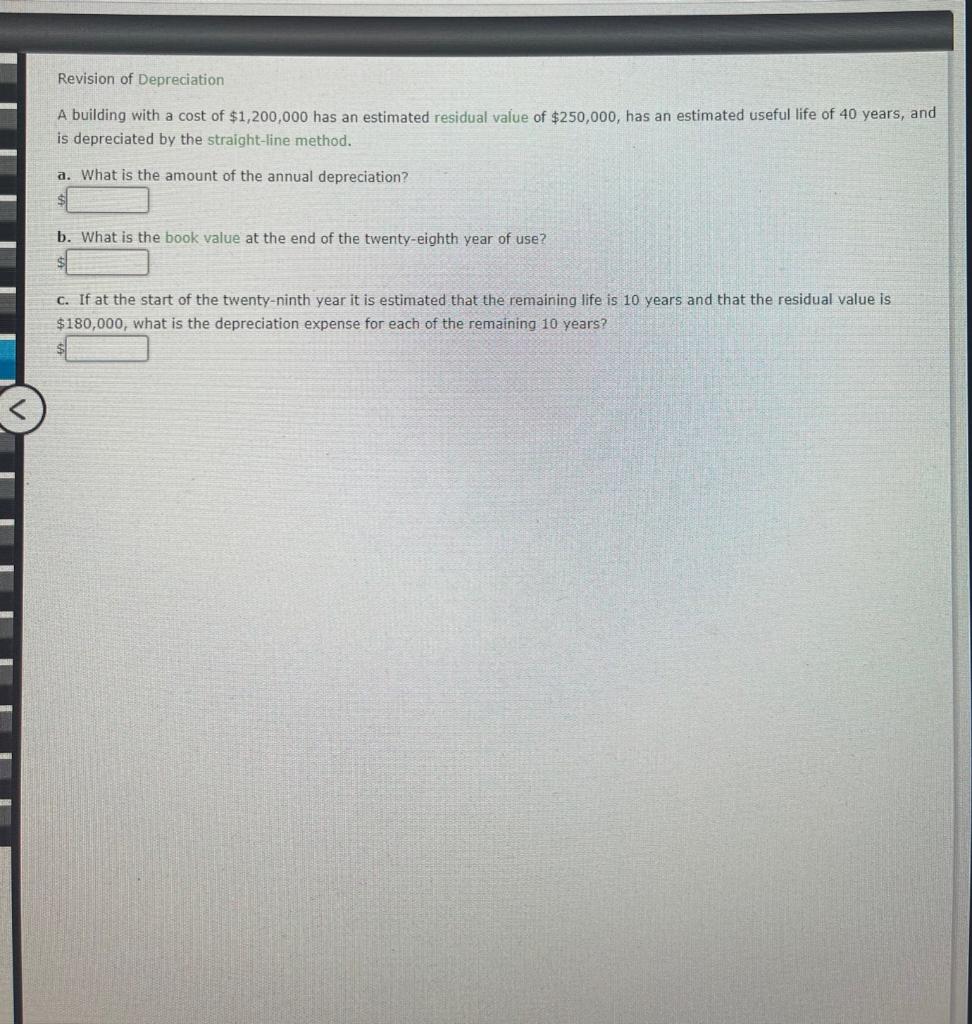 Solved A building with a cost of 1,200,000 has an estimated