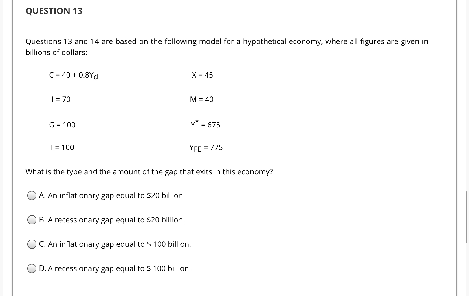 Solved QUESTION 13 Questions 13 and 14 are based on the | Chegg.com
