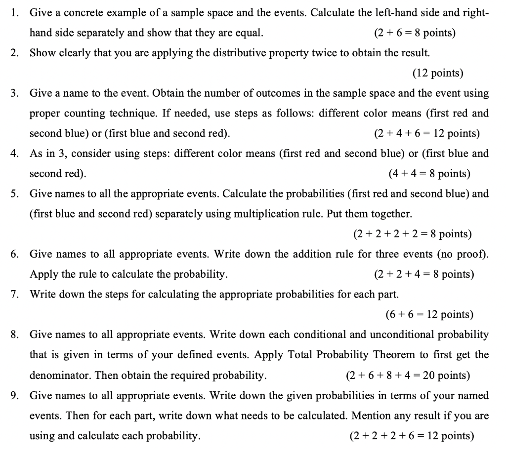 What Is An Element Of A Sample Space