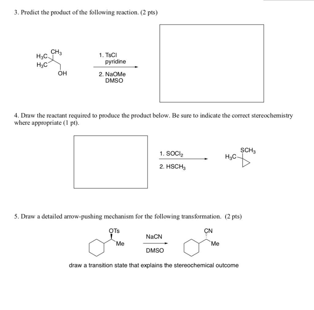 Solved 3. Predict the product of the following reaction. (2 | Chegg.com