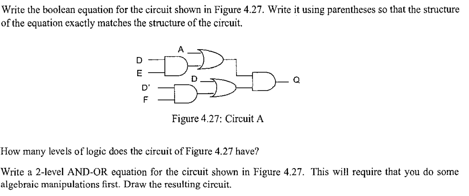 Solved Write The Boolean Equation For The Circuit Shown In | Chegg.com