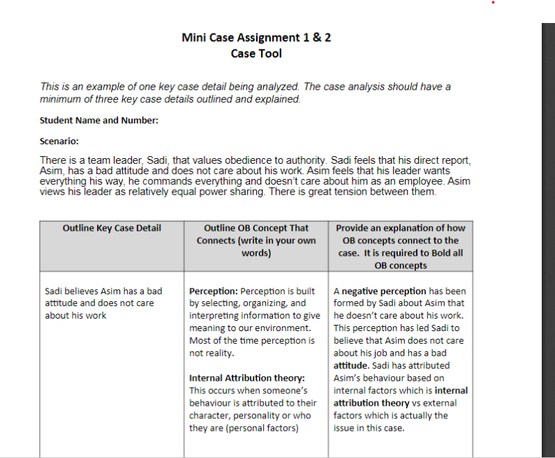 Solved COURSE ORGANIZATIONAL BEHAVIOUR (OB) • Download the
