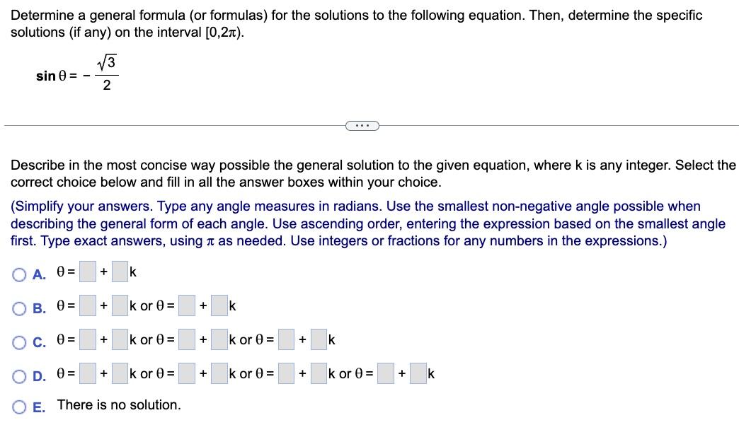 Solved Determine a general formula (or formulas) for the | Chegg.com