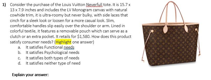 Solved 1) Consider the purchase of the Louis Vuitton