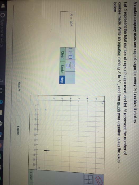 Solved A cookie company uses one cup of sugar for every 30