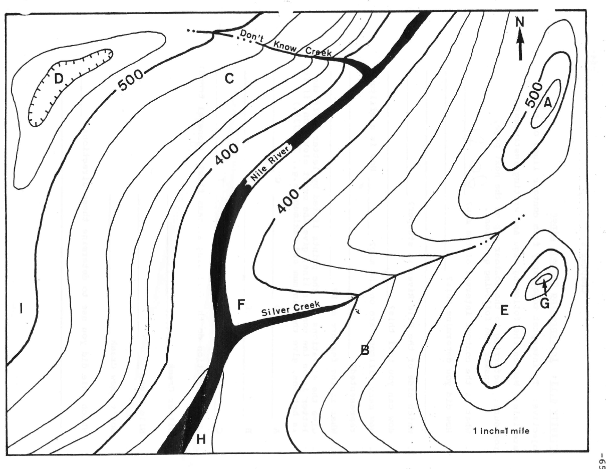 Solved Hello. I have questions about reading contour lines. | Chegg.com