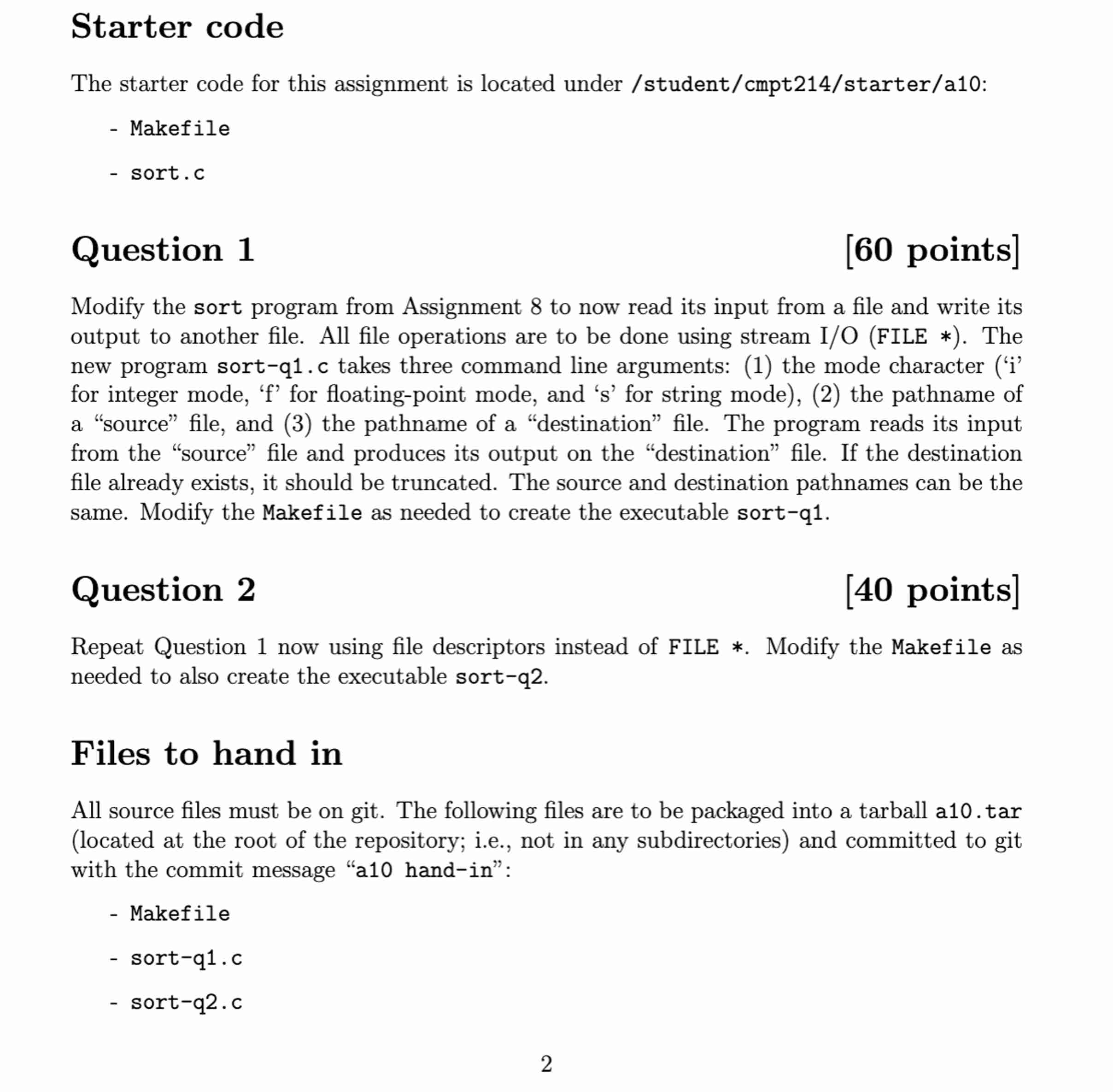 Solved Starter codeThe starter code for this assignment is | Chegg.com
