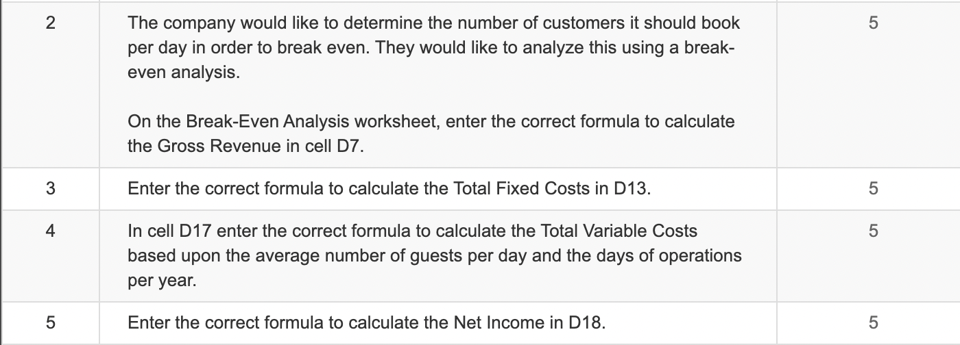 Solved 2 The company would like to determine the number of | Chegg.com