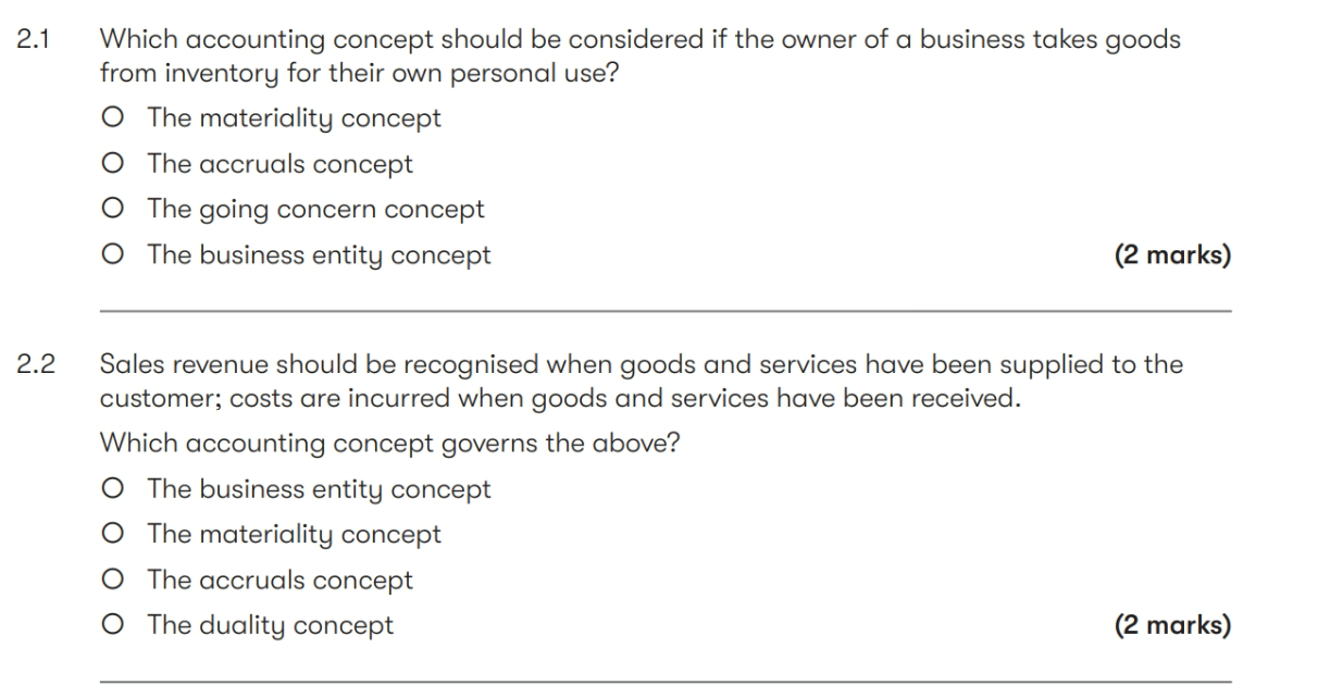 Solved 1 Which accounting concept should be considered if | Chegg.com