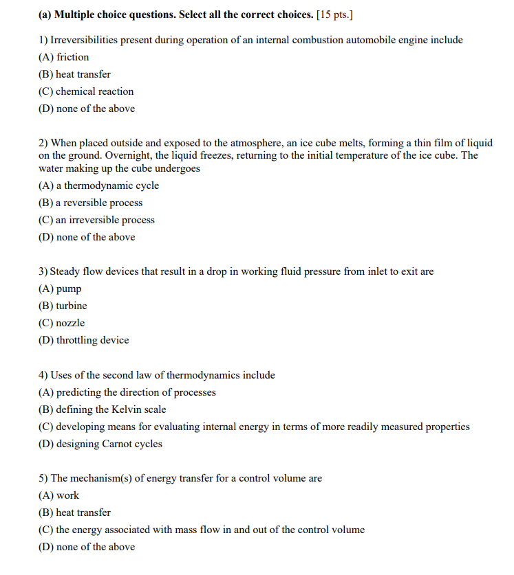 Case Based MCQ - Chemistry in Automobiles: For an internal combustion