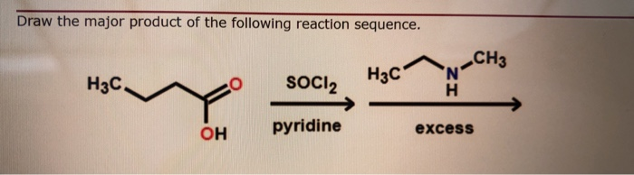 Solved Draw the major product of the following reaction | Chegg.com